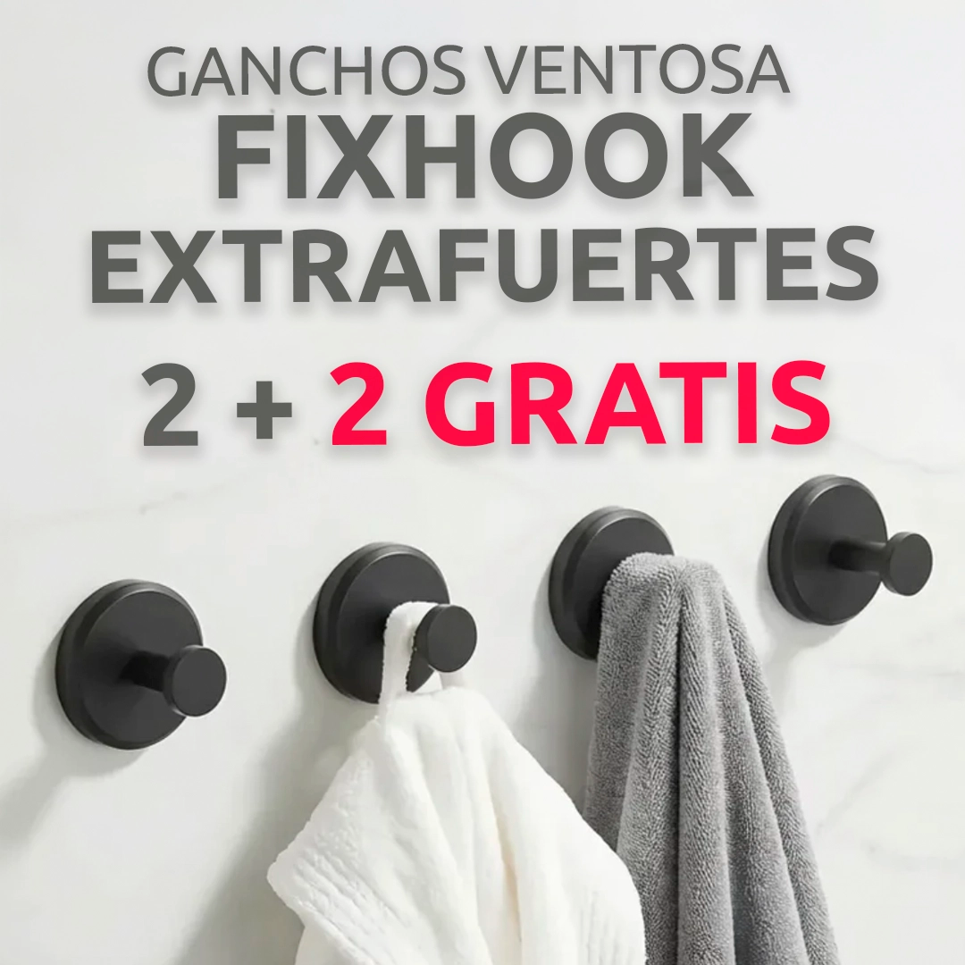 Ganchos ventosa FIXHOOK EXTRAFUERTES