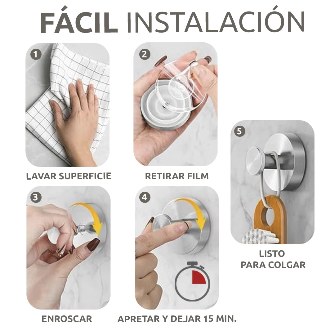 Ganchos ventosa FIXHOOK EXTRAFUERTES