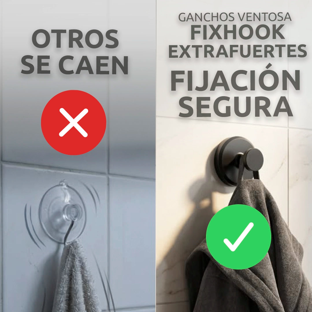 Ganchos ventosa FIXHOOK EXTRAFUERTES