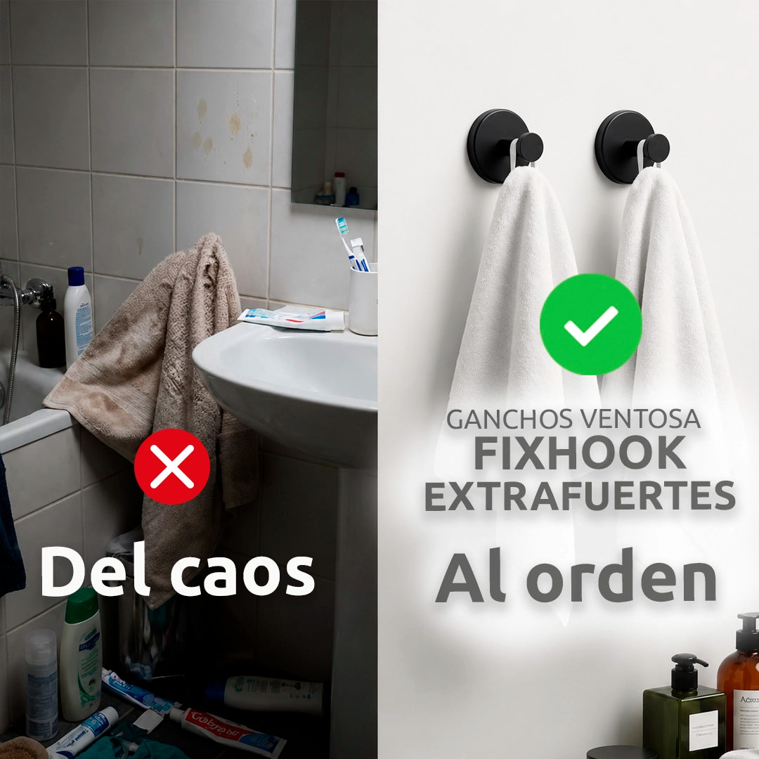Ganchos ventosa FIXHOOK EXTRAFUERTES