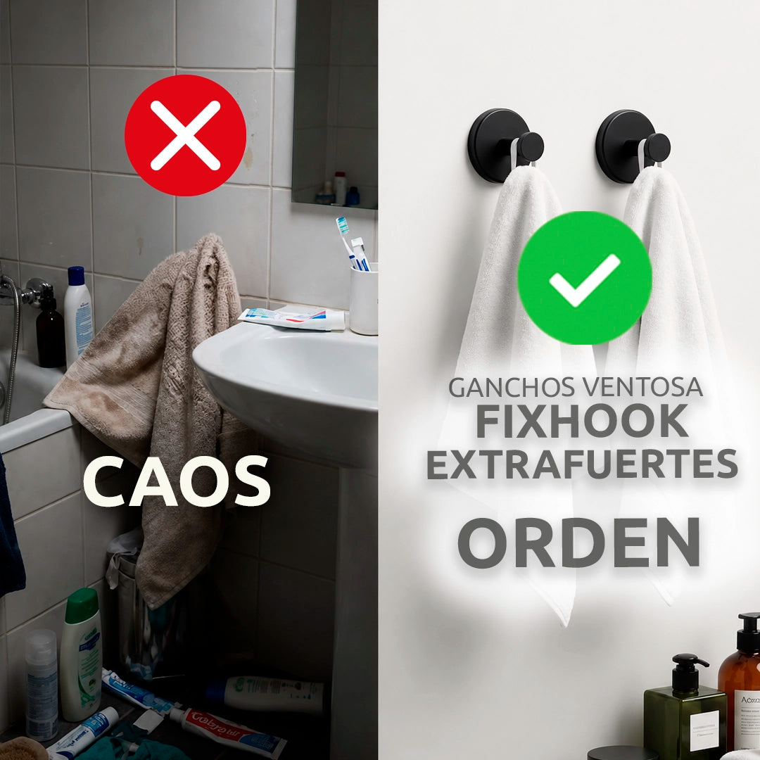 Ganchos ventosa FIXHOOK EXTRAFUERTES