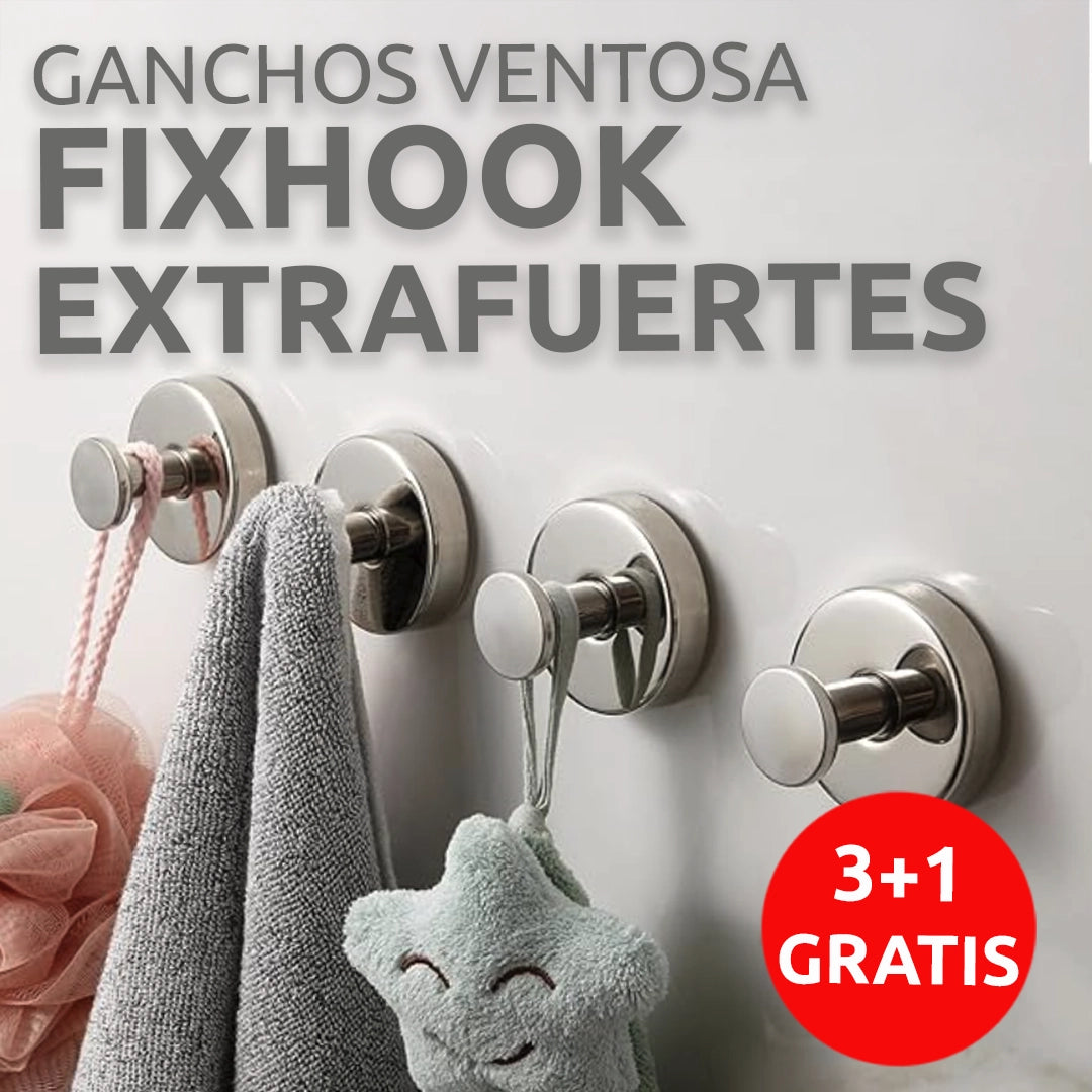 Ganchos ventosa FIXHOOK EXTRAFUERTES