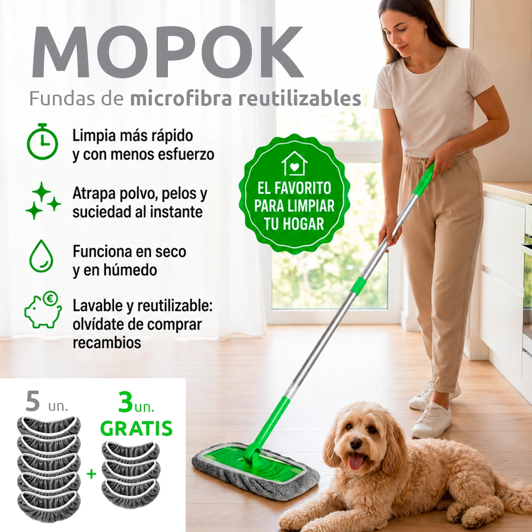 MOPOK, fundas de microfibra reutilizables