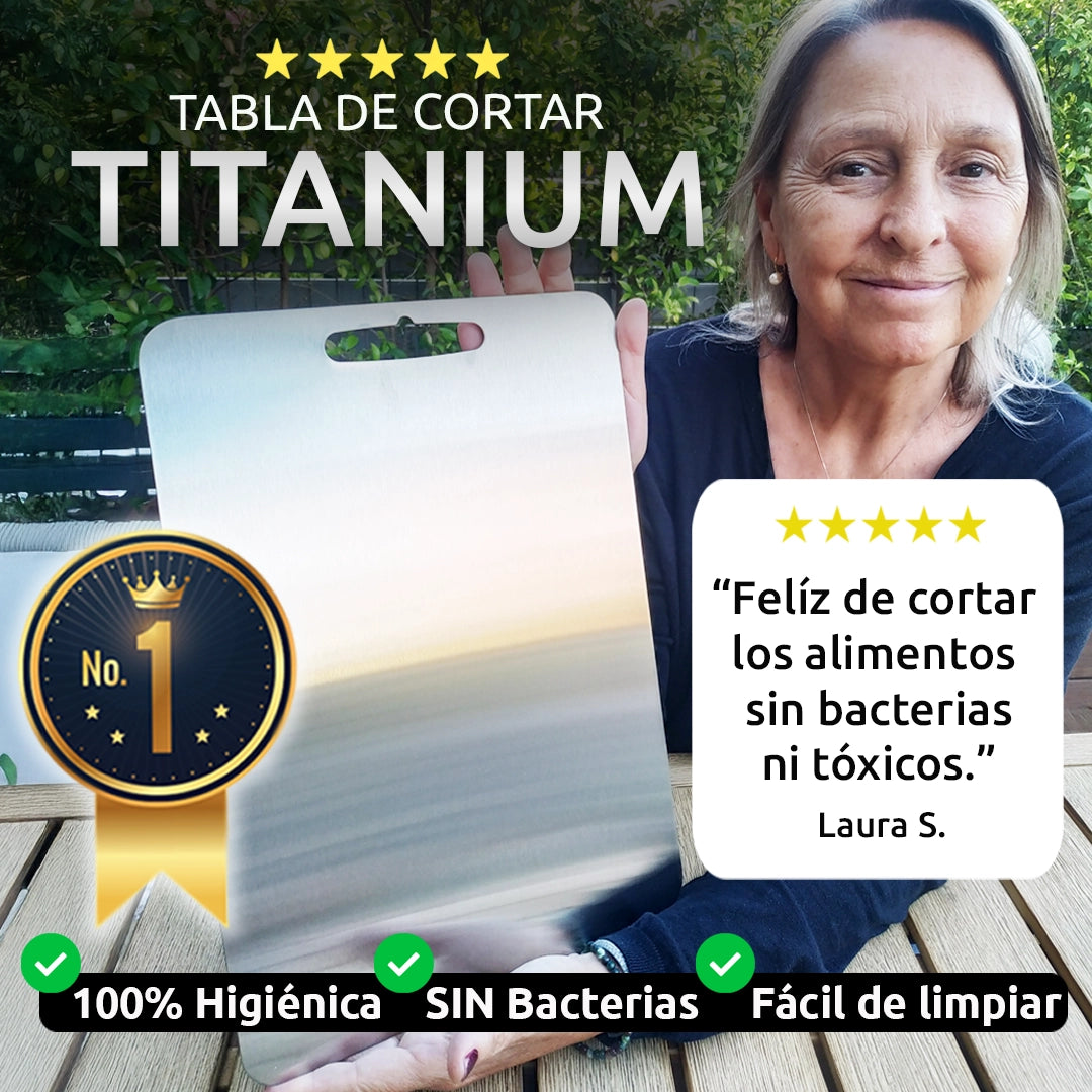 Tabla de cortar TITANIUM ANTIBACTERIA